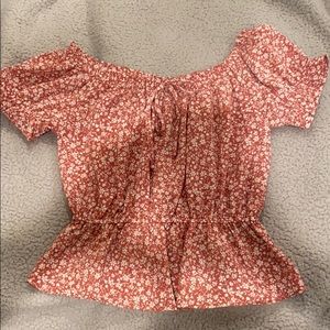 pink floral top